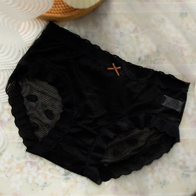 Quần Lót Nữ Cotton Viền Ren Nâng Mông AN Xì Họa Tiết Trái Bơ Cute 320