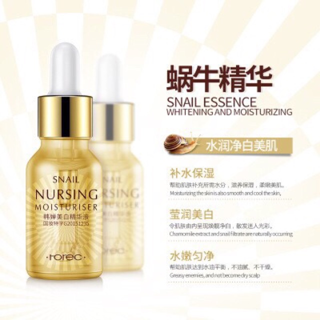 Serum snail của Rorec dưỡng trắng thanh lý hàng không hộp