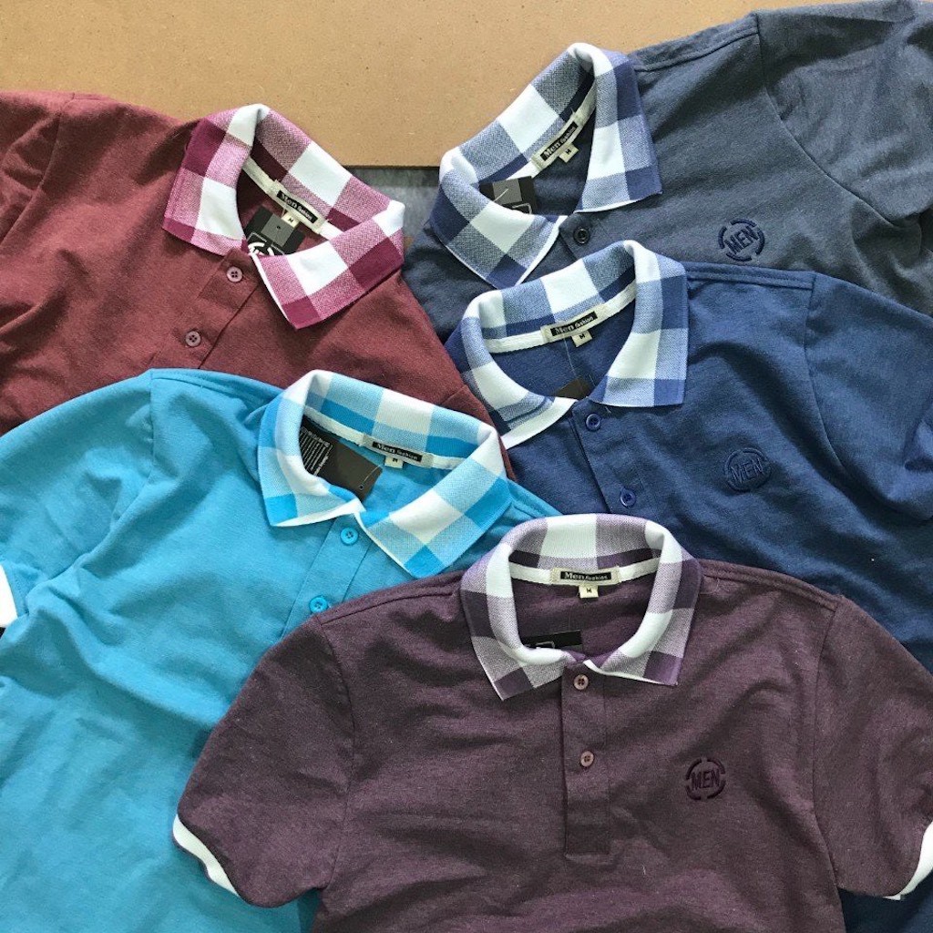 Áo thun nam có cổ Havis phối logo thêu cực đẹp ASTD010 | BigBuy360 - bigbuy360.vn