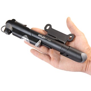 Bơm xe đạp mini Giyo tích hợp đồng hồ đo áp suất tiện dụng