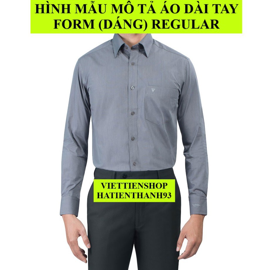 cotton áo nam (REGULAR) ÁO SƠ MI VIỆT TIẾN NGẮN TAY VÀ DÀI TAY MÀU TRẮNG