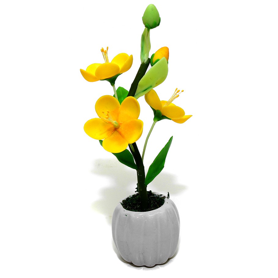 (Chọn Mẫu) Chậu Hoa Đất Sét Mini 10x4cm