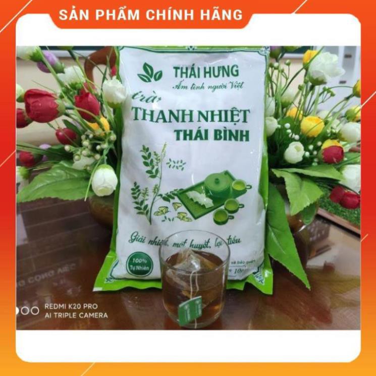 [sỉ-lẻ]Trà Thanh Nhiệt Thái Hưng 100 túi lọc lợi tiểu, hết mụn nhọt, rôm sẩy, táo bón