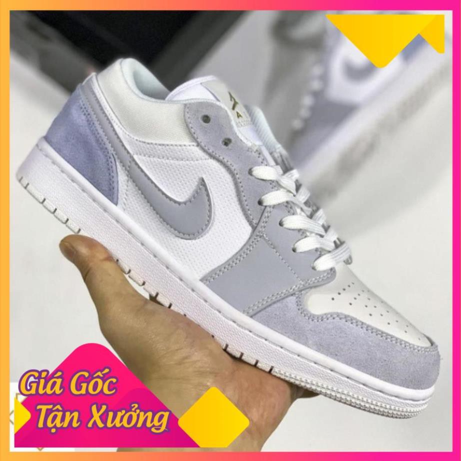 [FREESHIP-BẢO HÀNH 12 THÁNG] Giày thể thao AIR JORDAN 1 low Paris cổ thấp xám xanh cực đẹp CỰC ĐẸP