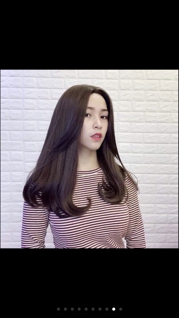 Tóc giả nữ❤️ freeship 50k❤️ tóc giả 2 mái hất cúp qua vai cao cấp- tặng lưới chùm tóc