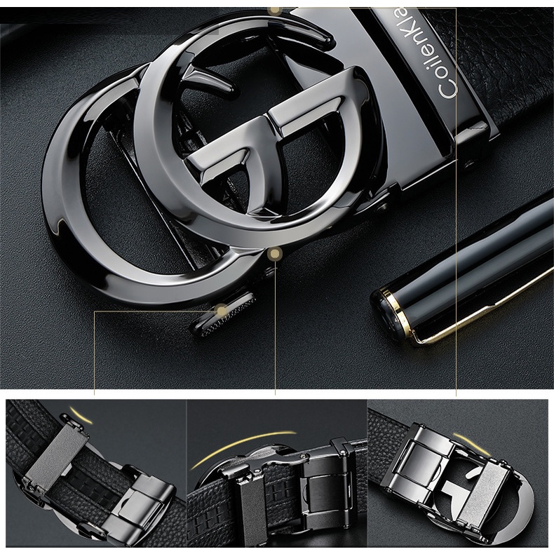 Thắt lưng da nam-dây nịt da bò 2 lớp Coecn Koen hhb BH 12 tháng