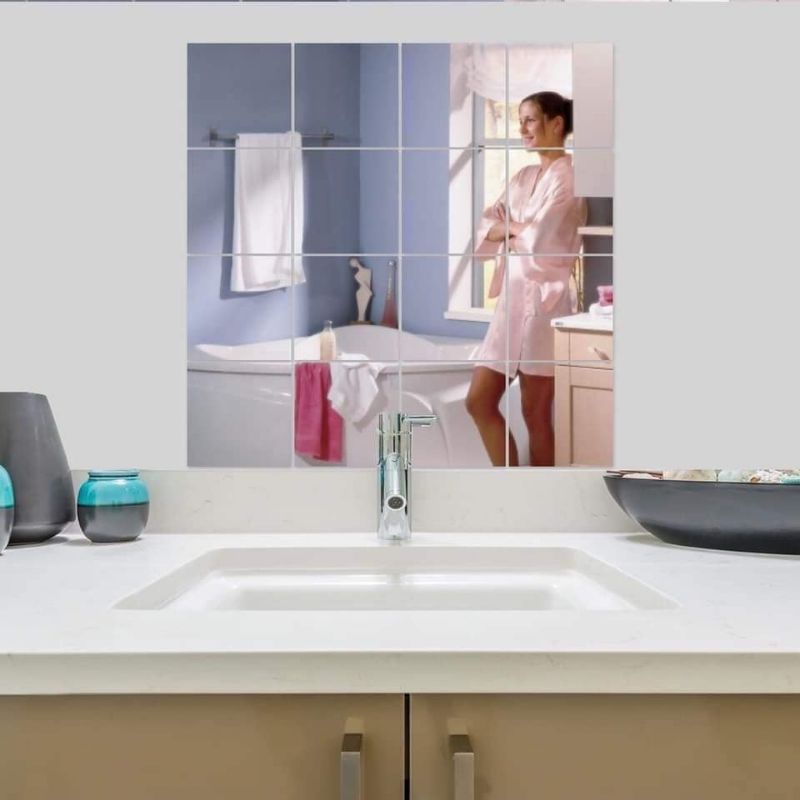Combo 4 Gương dẻo dán tường 30*30cm