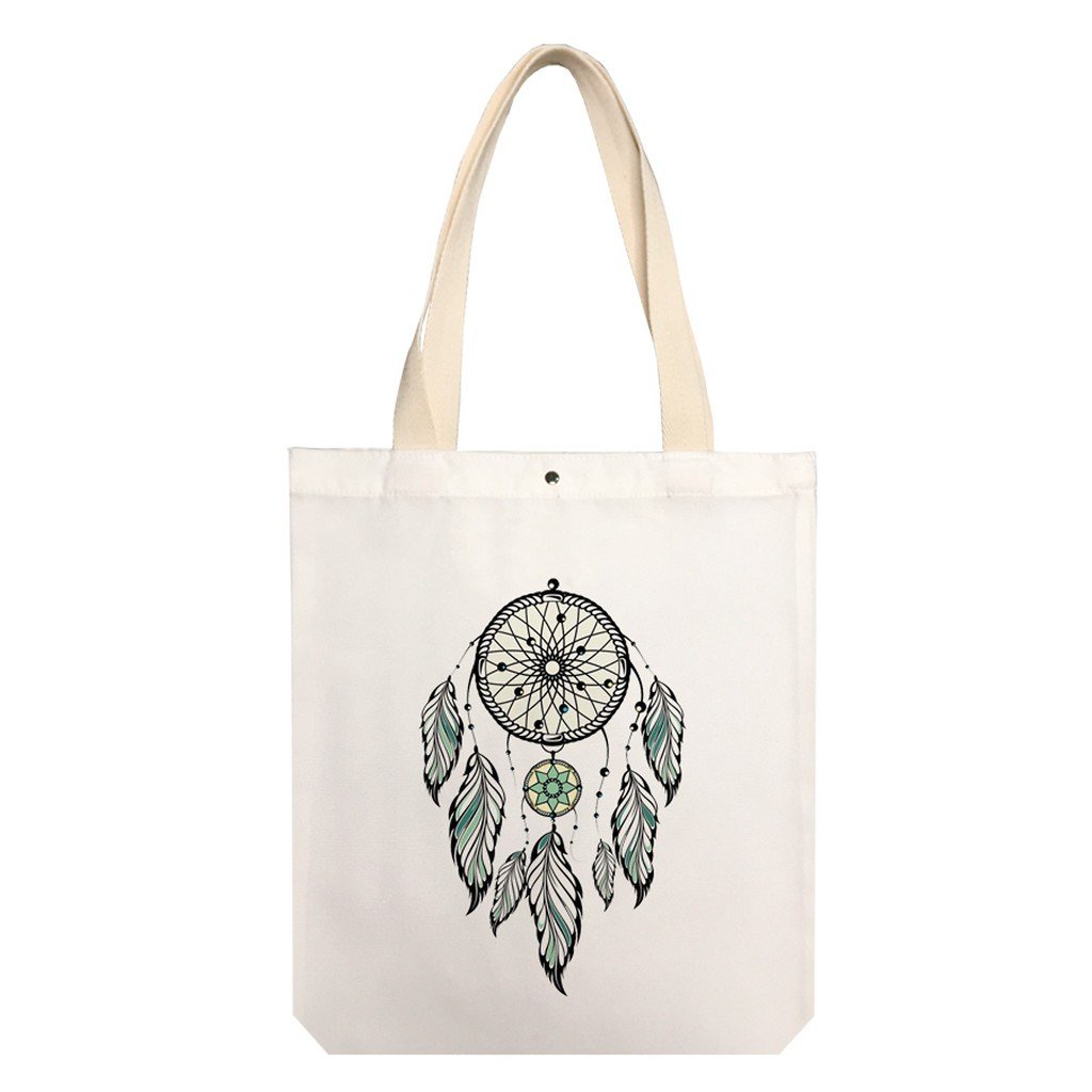 Túi tote in Dreamcatcher chất liệu vải kaki hàn kích thước 30*36 cm -Teenstore.365