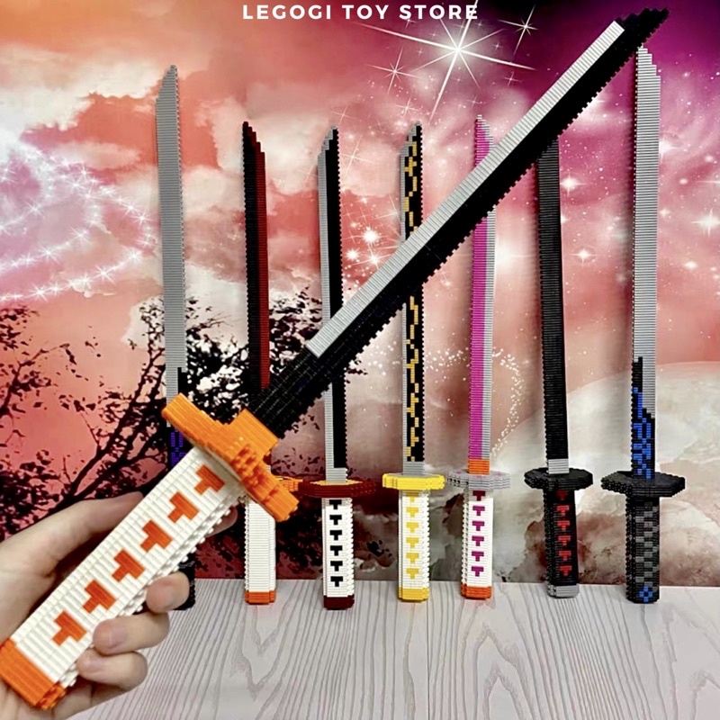 Đồ chơi lắp ráp Legogi SET KIẾM NHỎ - CÓ GIÁ ĐỠ xếp hình mô hình ghép