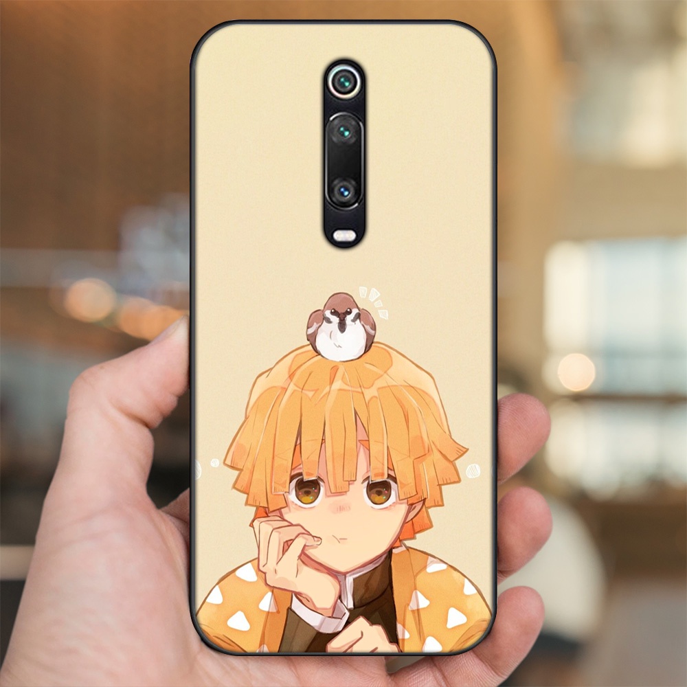 Ốp lưng Xiaomi K20, K20 Pro, Mi 9T viền đen in hình Zenitsu Kimetsu no Yaiba