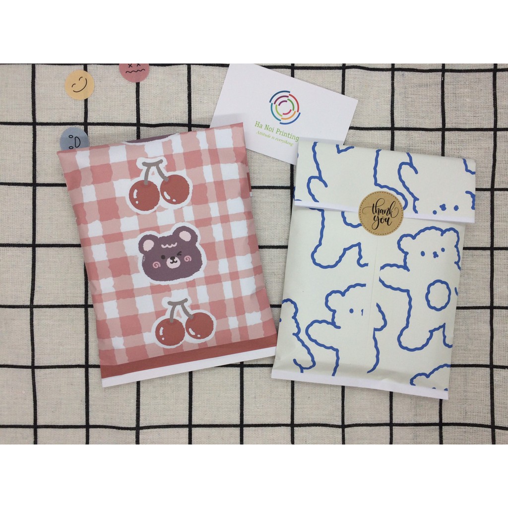 Set 10 Túi giấy đựng bánh kẹo/quà dễ thương thân thiện với môi trường