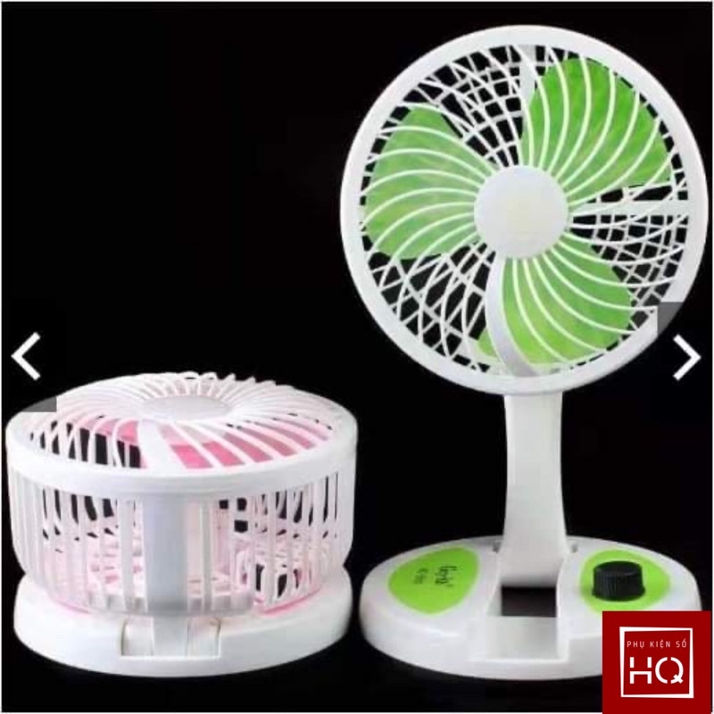 Quạt Tích Điện Gấp Gọn KC 5811 -Quạt Tích Điện Có Led Nút Xoay Điều Chỉnh Gió Sử Dụng Lên Tới 5H