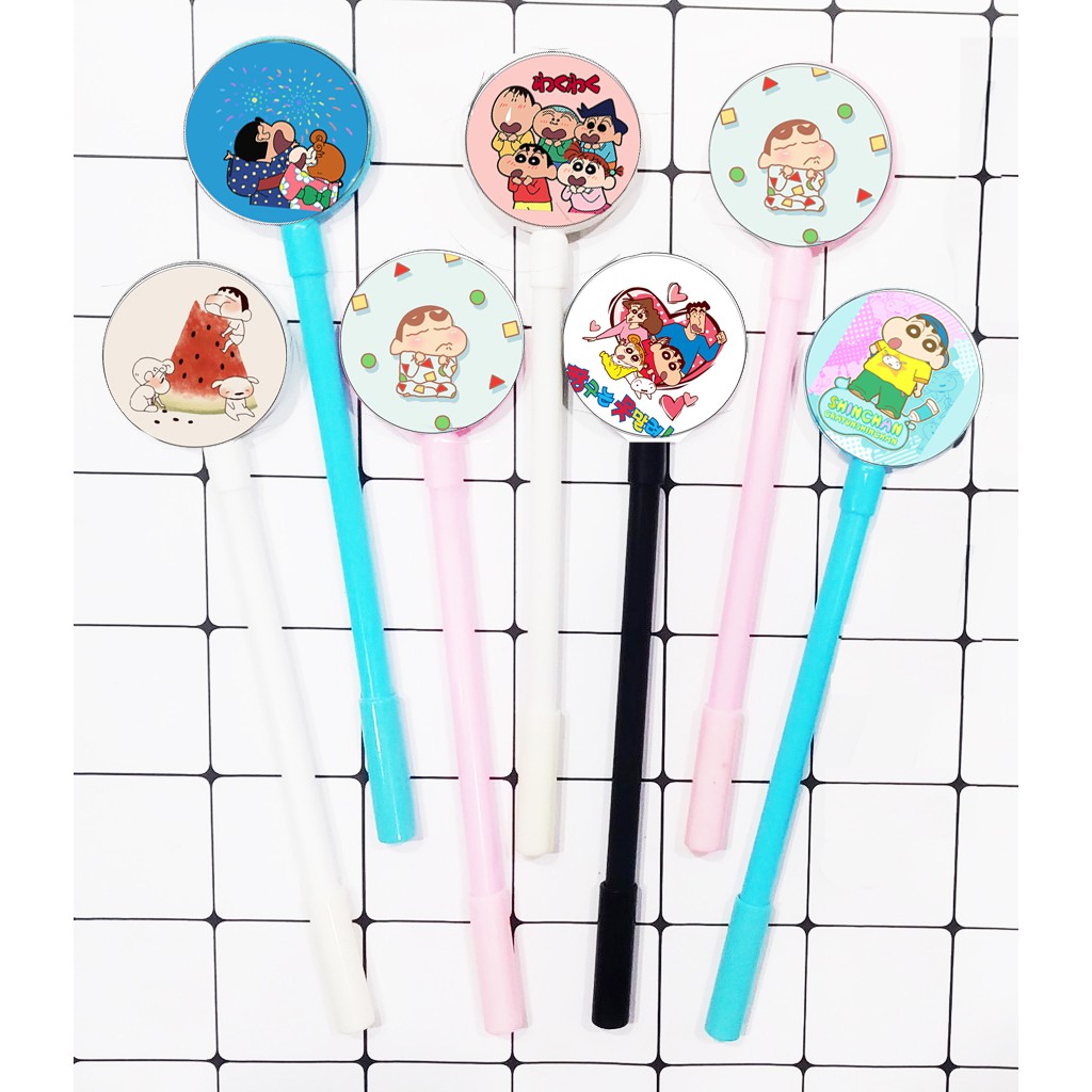 bút tròn shin BTI17 Bút lúc lắc cậu bé bút chì cute dễ thương hoạt hình idol thần tượng