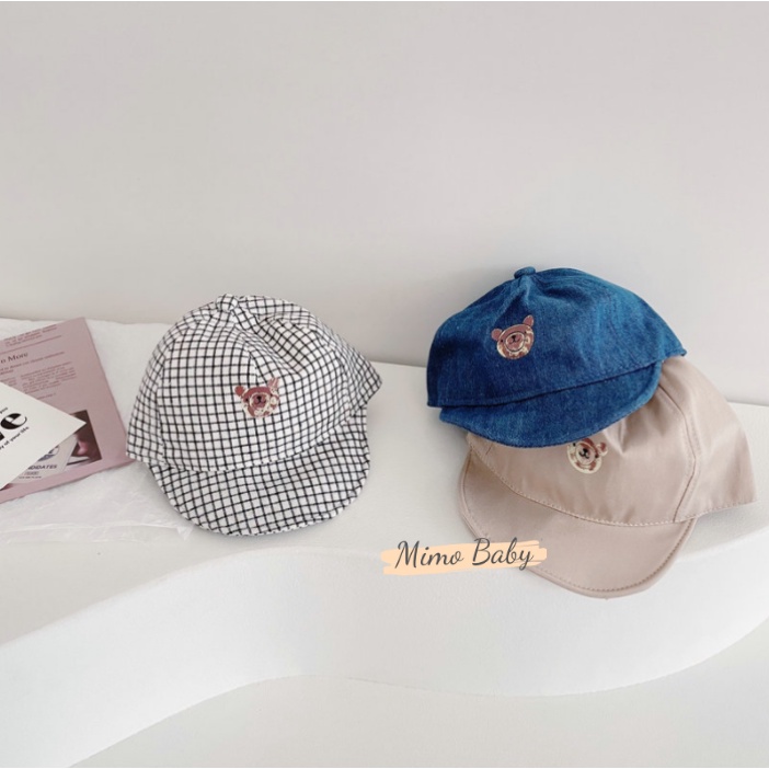 Mũ lưỡi trai mềm in hình mặt cún đáng yêu cho bé MH125 Mimo Baby