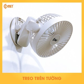 [1 Đổi 1-BH 12 tháng] Quạt mini quạt sạc đa năng Comet CRF0705 - Kẹp bàn - Hàng chính hãng