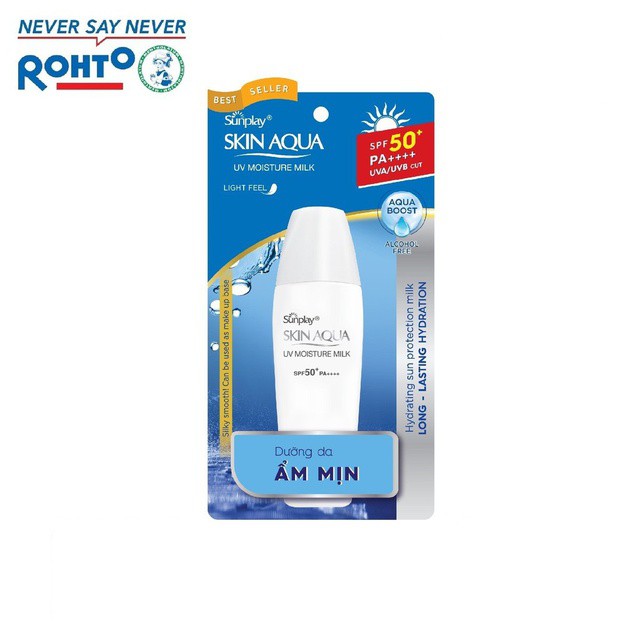 [Mã FMCGMALL -8% đơn 250k] Sữa chống nắng hằng ngày dưỡng da Sunplay Skin Aqua UV Moisture SPF50