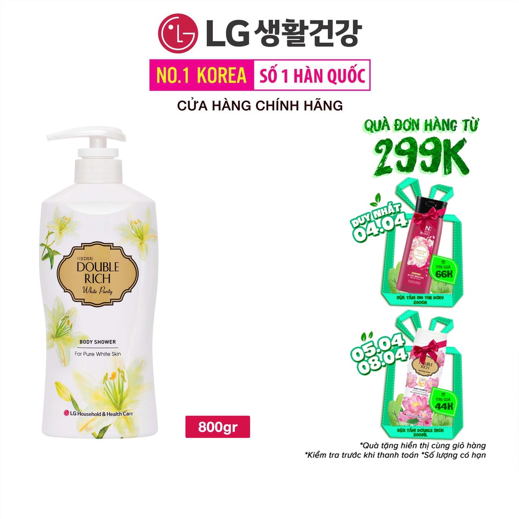 Sữa tắm Double Rich Hương hoa chiết xuất từ thiên nhiên 800ml