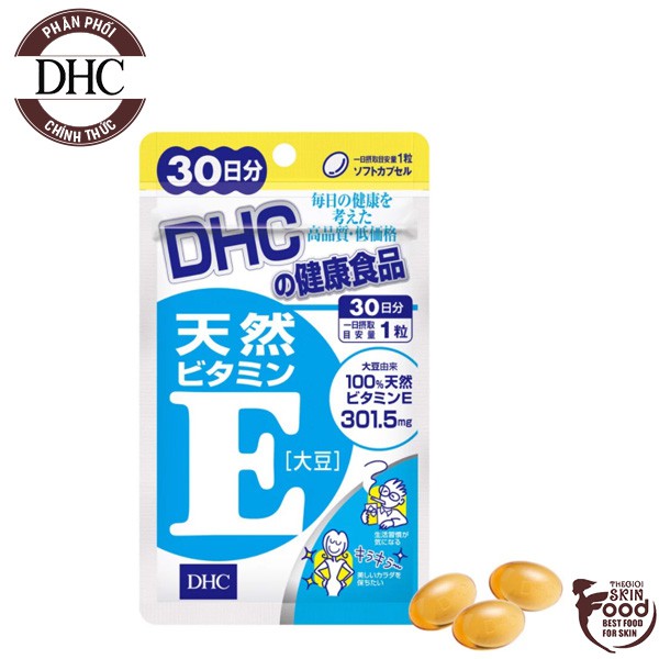 Viên Uống Bổ Sung Vitamin E DHC Natural Vitamin E