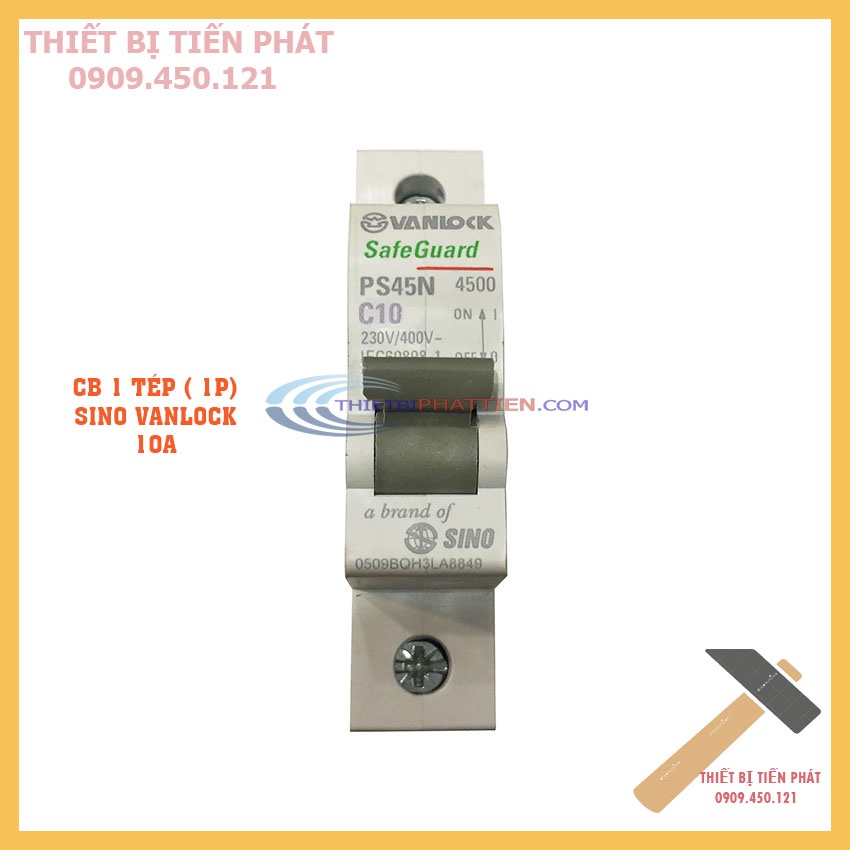 CB 1 PHA SINO VANLOCK 10A-63A TỰ ĐỘNG NGẮT KHI CHẠM ĐIỆN, KHI QUÁ TẢI SIÊU AN TOÀN