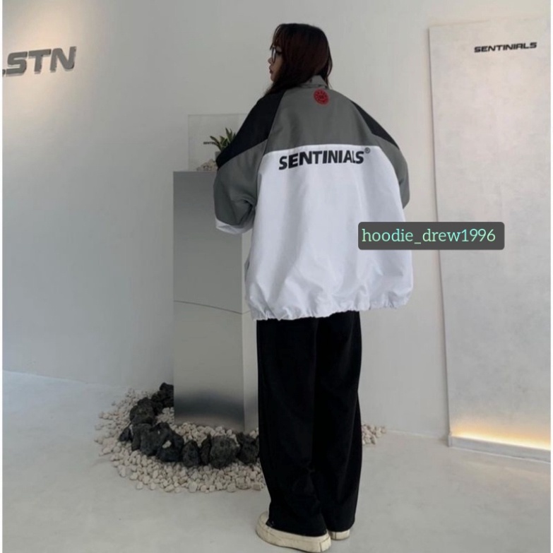 Áo Khoác Dù SENTINIALS 2 Lớp Form Rộng Nam Nữ Unisex, Áo Gió Bomber Bóng Chày Chống Nắng Ulzzang