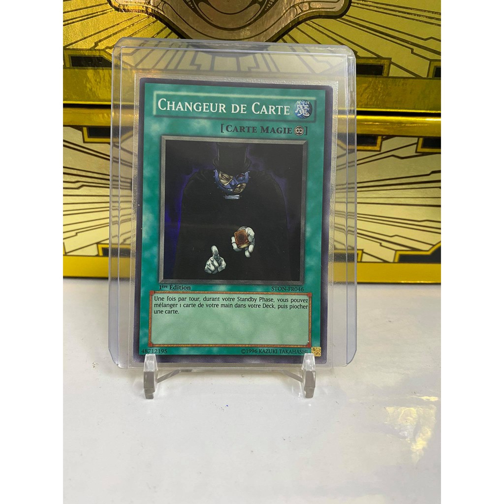 [ Dưa Hấu Yugioh ] Lá bài thẻ bài Card Trader - Super Rare 1st Edition - Tặng bọc bài nhựa bảo quản