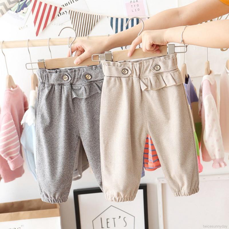 ☀ sunny ღ Baby Girls Cotton Elastic Waist Cartoon Design Bottom Leggings