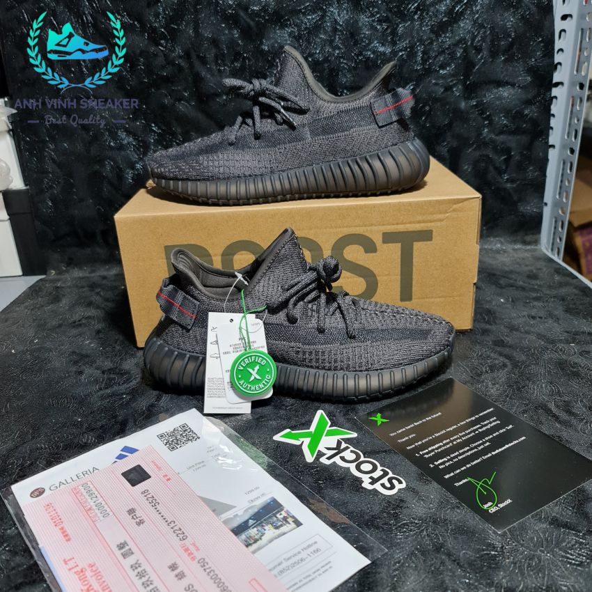 Giày Yeezy 350 V2 Đen Phản Quang Thể Thao Đi Chạy Bộ Nam Nữ Sneaker Yz  350V2 Black Static Đế Boost Êm Siêu Nhẹ Cao Cấp - Mixasale
