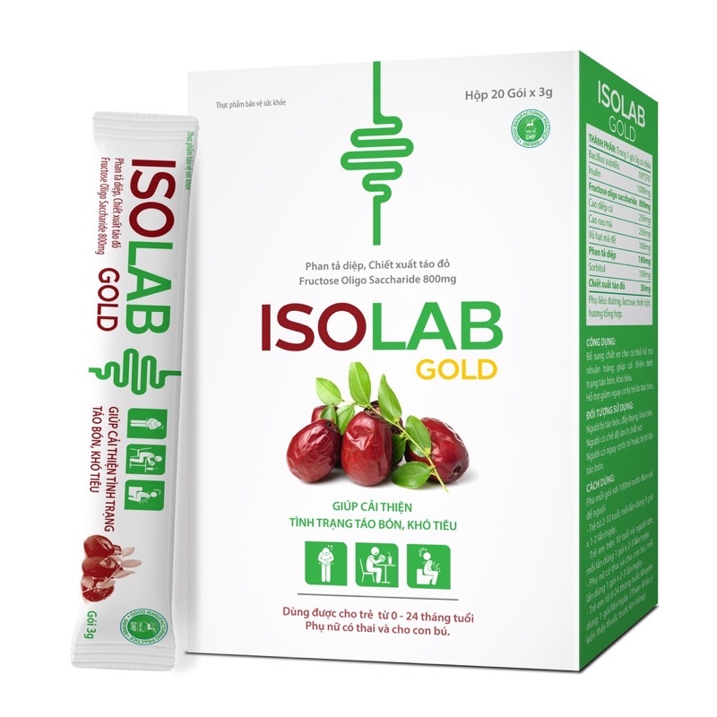 Isolab Gold - Bổ sung chất xơ giúp giảm táo bón