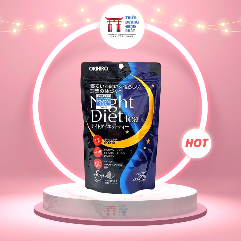 Trà giảm cân ban đêm Night Diet Tea Orihiro Nhật Bản [10.2023]