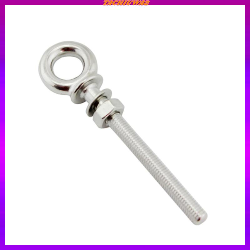 Bu Lông Mắt Bằng Thép Không Gỉ M6X60Mm Tachiuwa2 Kèm Đai Ốc Và Vòng Đệm