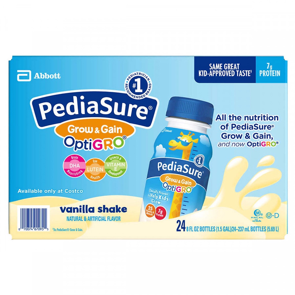 Sữa dinh dưỡng cho bé Pediasure Grow &amp; Gain with Fiber (Giàu chất xơ) 237ml - Nhập khẩu Mỹ