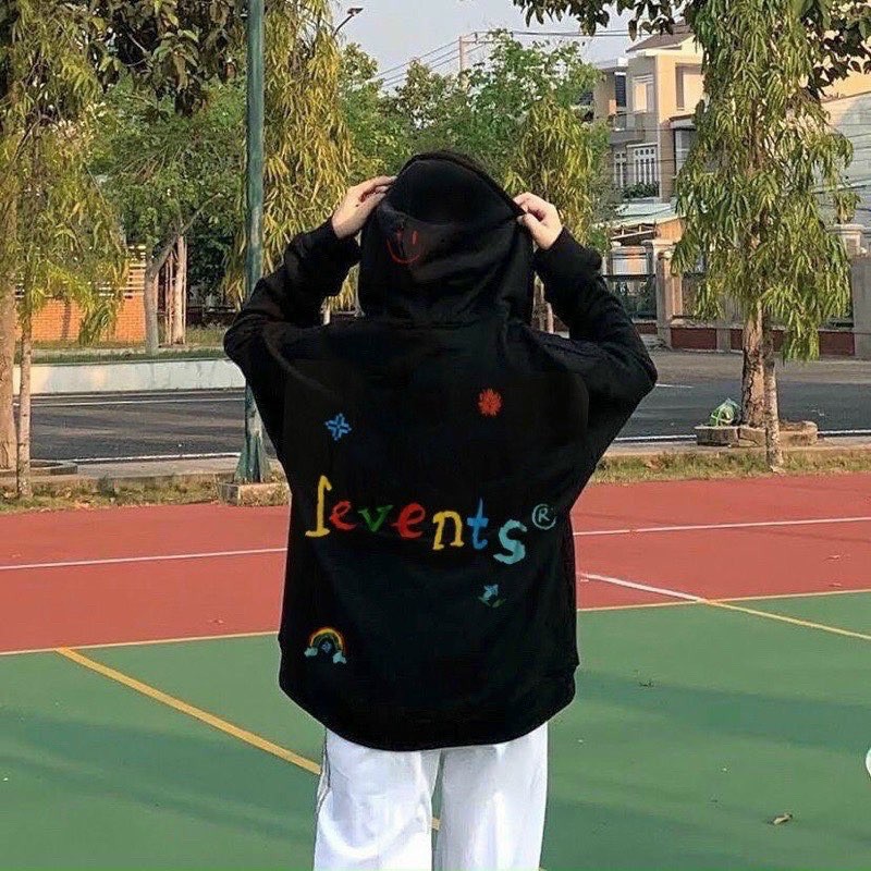 Áo Khoác Hoodie Form Rộng Nỉ Thun Dây Kéo Levents Thu Đông