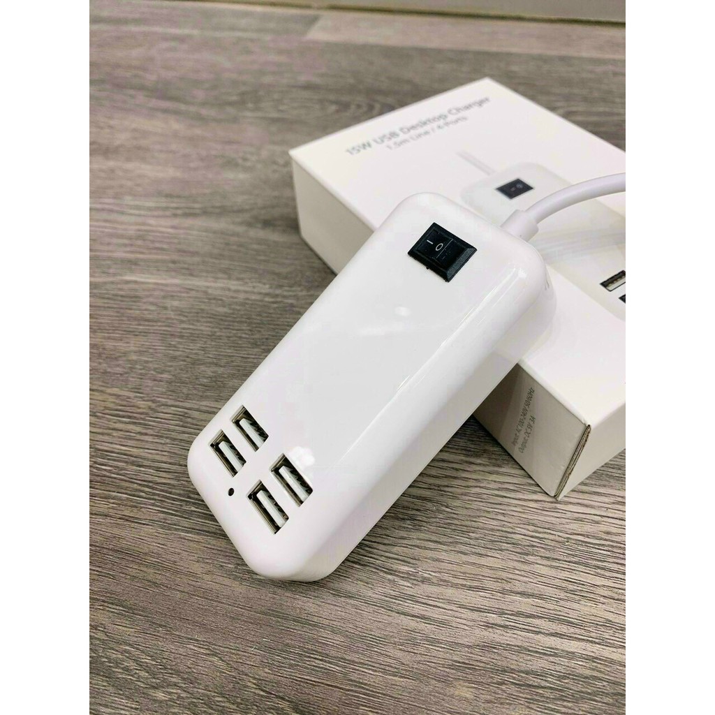 [Mã ELFLASH5 giảm 20K đơn 50K] Ổ Sạc USB💎 FreeShip Củ Sạc - Ổ Cắm Điện 4 Cổng Sạc USB 15W Sạc Điện Thoại Máy Tính Bảng