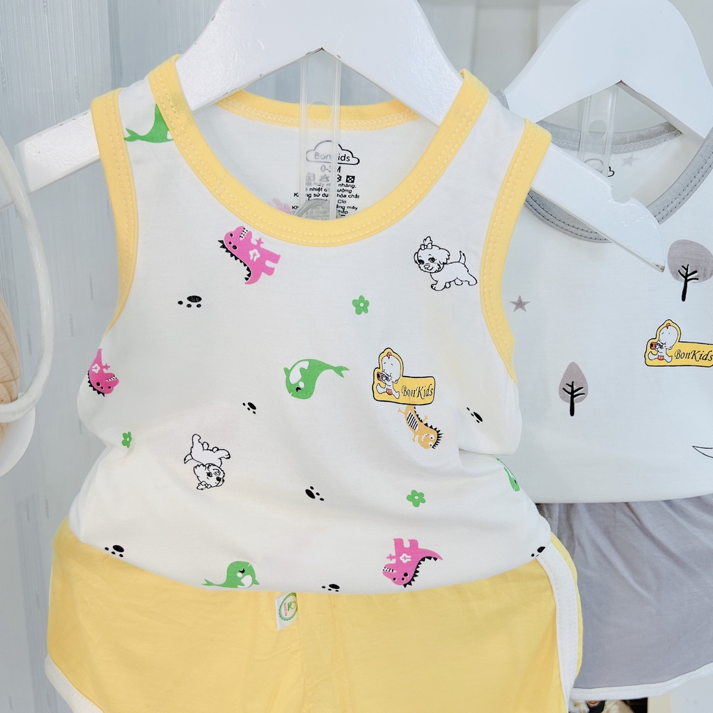 Bộ Ba Lỗ Cao Cấp Vải Thun Lạnh Cho Bé Sơ Sinh Từ 3-11kg, Vải Mềm - Đẹp - Thông Thoáng Thấm Hút Mồ Hôi Tốt - 𝐁𝐎𝟐𝟑
