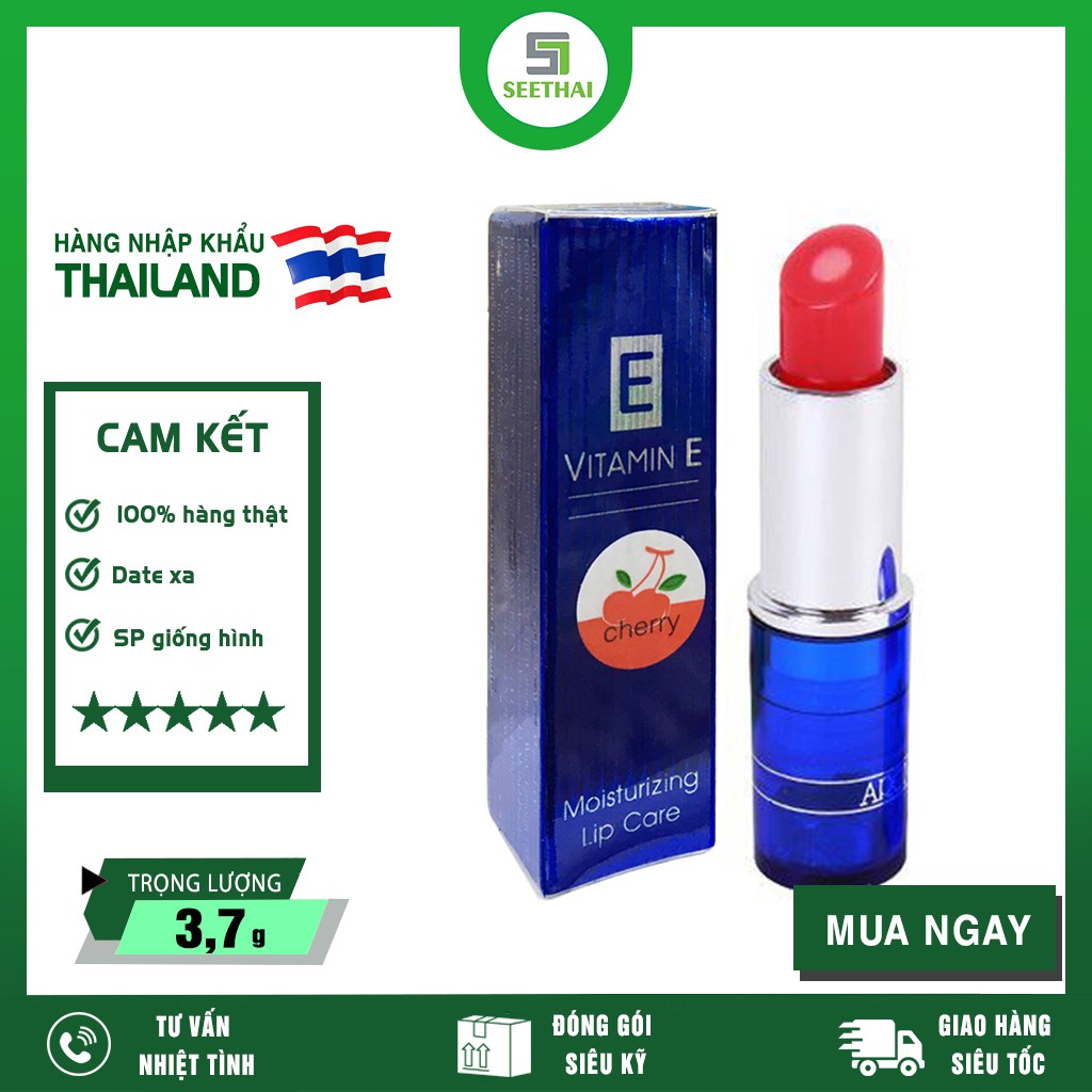 [CHÍNH HÃNG] Son Dưỡng Môi Aron Vitamin E Moisturizing Lip Care Thái Lan