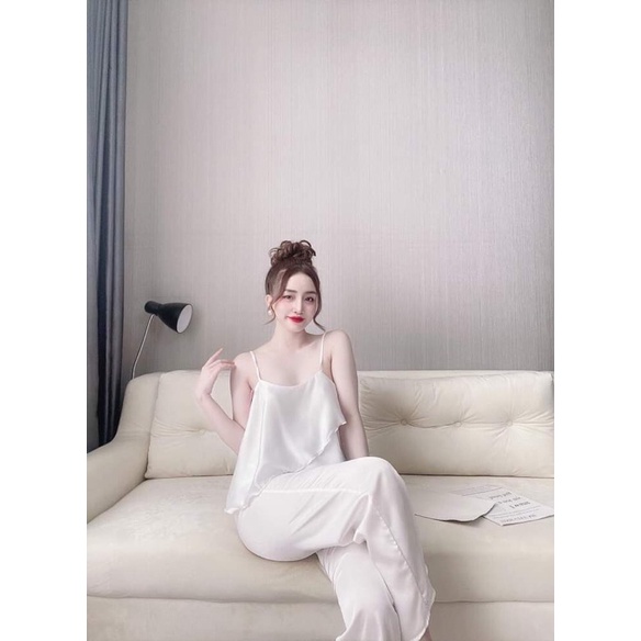 ❌SIÊU PHẨM❌Bộ dài hai dây sexy satin mềm mịn mát | BigBuy360 - bigbuy360.vn