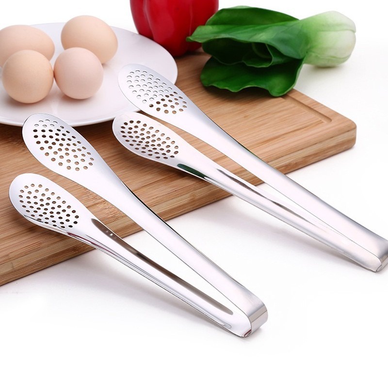 Kẹp Nướng Bánh Mì/ Thịt BBQ Chống Dính Bằng Thép Không Gỉ Chất Lượng Cao 3 Kích Cỡ