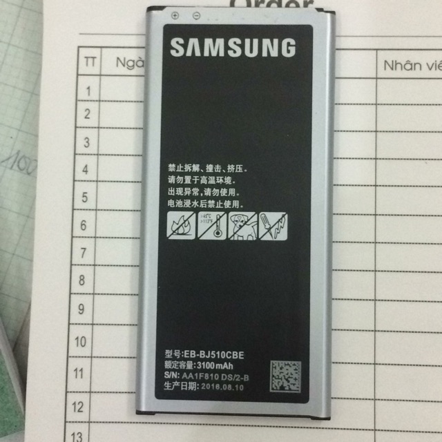 Pin samsung j5(2016)/J510 xịn