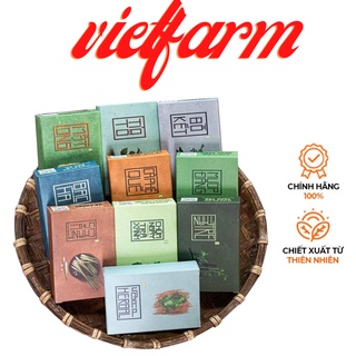   Vietfarm_Organic  Xà Bông Sinh Dược Giảm Mụn Lưng 100% Thiên Nhiên Xà Phòng Mướp Đắng Nghệ 