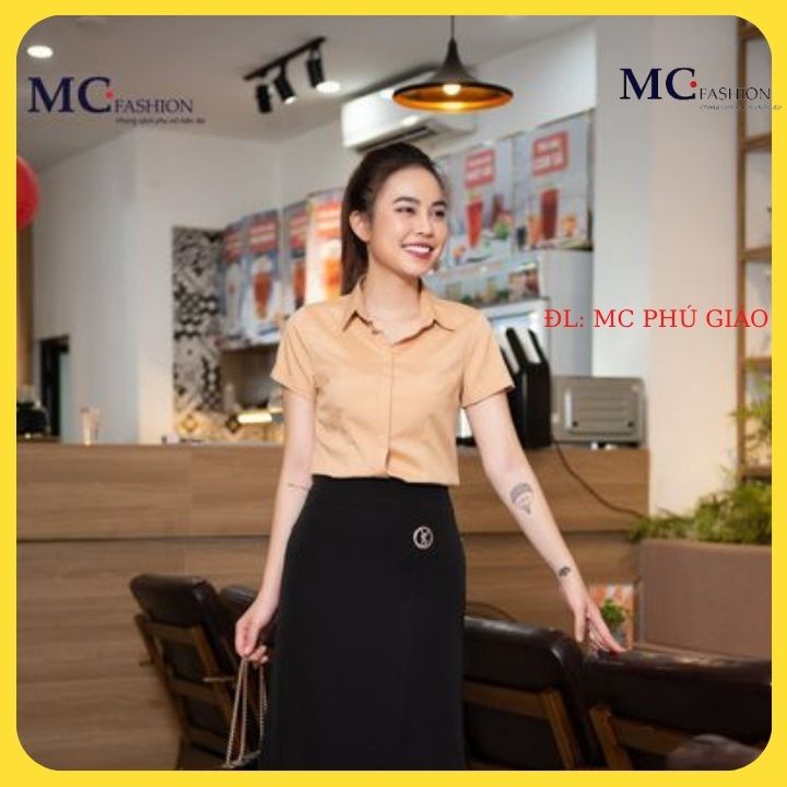 Áo Sơ Mi Cộc Tay Nữ A660 MC Fashion Mịn Nhẹ Thấm Hút Mồ Hôi Không Nhăn