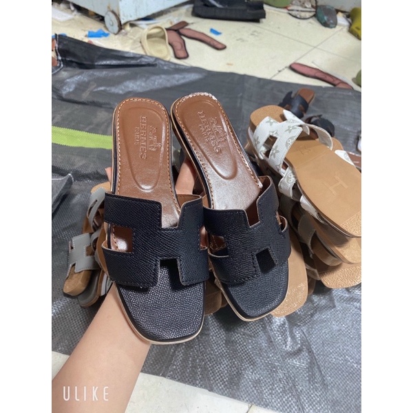 Dép Lê Nữ Chữ H da vân cá sấu đủ màu