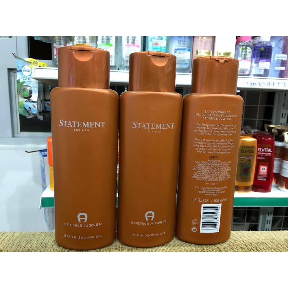Sữa Tắm Nước Hoa Cao Cấp Etienne Aigner Statement Cho Nam, Xách Tay Đức