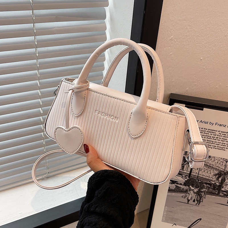 Túi Đeo Chéo Hình Vuông Nhỏ Họa Tiết Kẻ Sọc Dọc Chất Lượng Cao Cho Nữ