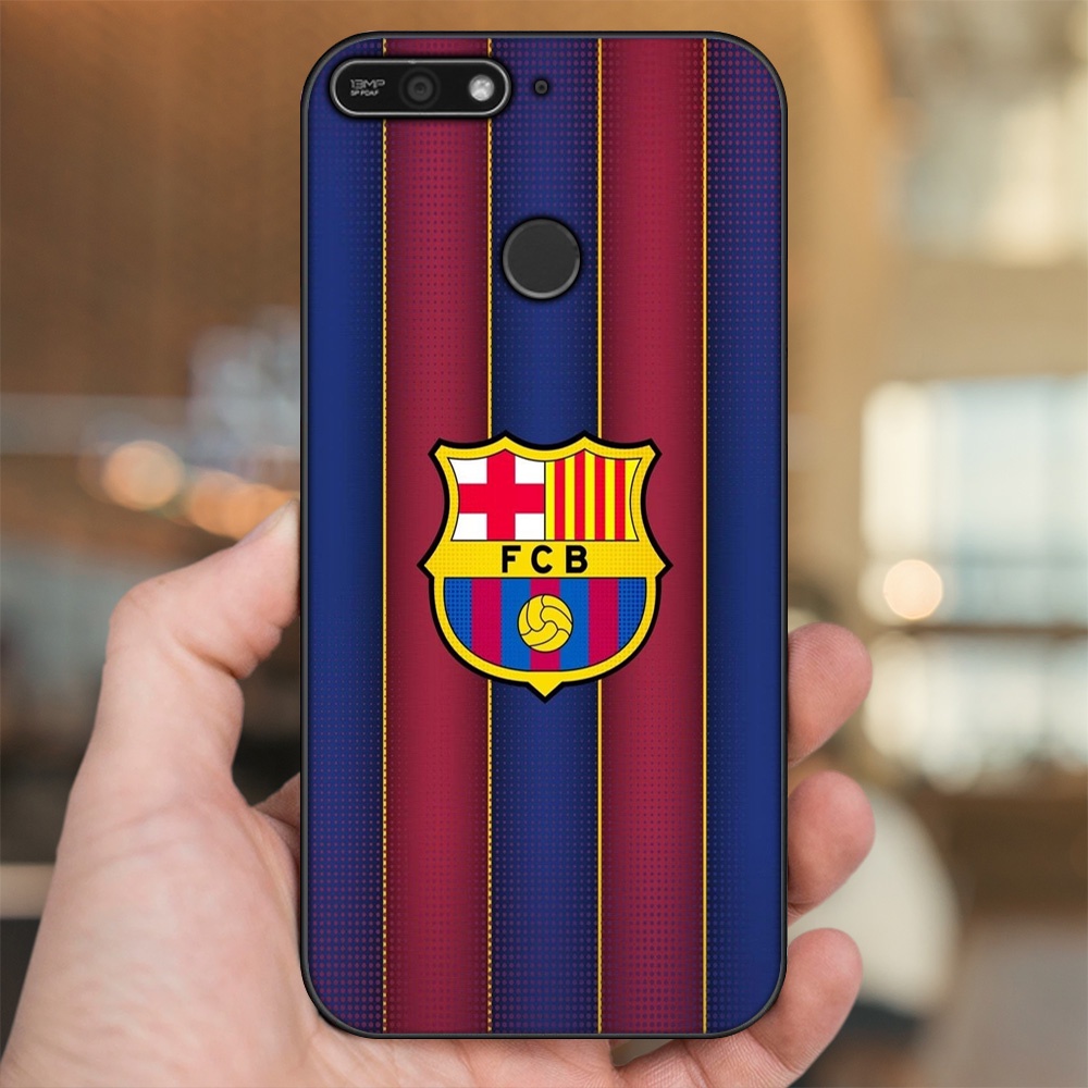 Ốp lưng Huawei Y6 Prime viền đen in hình Barcelona Barca