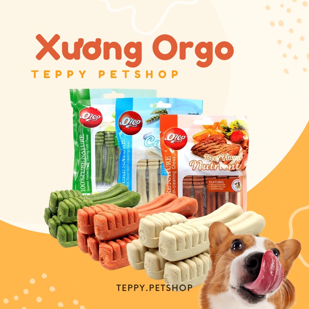 Xương gặm Orgo sạch răng thơm miệng cho chó