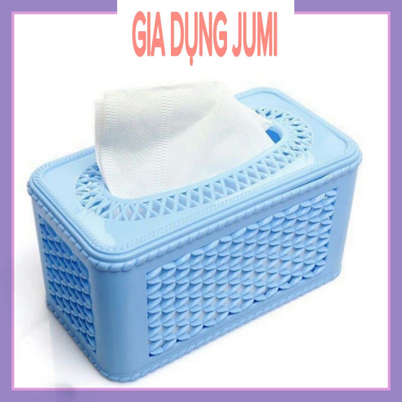 Hộp Đựng Giấy Giả Mây Cao Cấp Nhựa Việt Nhật - Gia Dụng Jumi