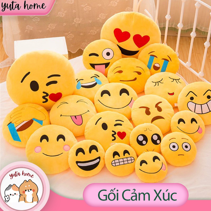 [Deal Sốc] Gối Nhồi Bông Sticker Gấu Bông Cảm Xúc Emoji Móc Khóa 10cm Nhỏ Nhắn Xinh Xắn Đáng Yêu Giá Rẻ Yuta Home