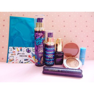 Tách set TARTE mother nature's miracles gel rửa mặt, xịt khoáng, son, phấn má, mascara, mask mắt