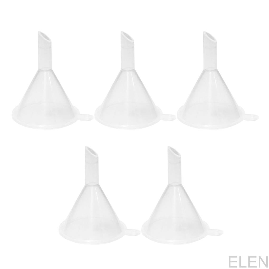 5pcs/set Funnel Plastic Wide Mouth Fluid Funnel Mini Bottle Filling Tool Kitchen Lab Supplies ELEN
