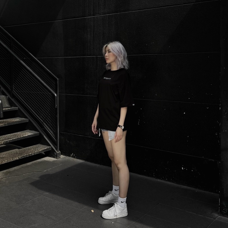 Áo thun unisex form rộng tay lỡ HOOK STRIPE FLEX